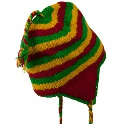 Rasta World Solid RGY Jaquard Beanie -Adams Shop sr004sm 3
