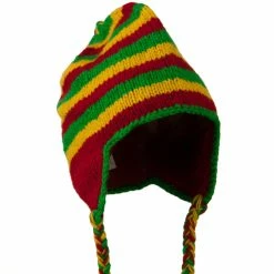 Rasta World Solid RGY Jaquard Beanie -Adams Shop sr004sm 4