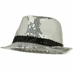 Something Special Shiny Sequin Fedora Hat