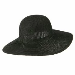 Jeanne Simmons Paper Braid Flat Brim Self Tie Hat -Adams Shop st001fw 3