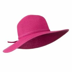 Jeanne Simmons Paper Braid Flat Brim Self Tie Hat -Adams Shop st002fw 4