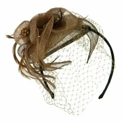 Jeanne Simmons Sinamay Tear Drop Cocktail Hat