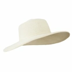 Jeanne Simmons Paper Braid Flat Brim Self Tie Hat -Adams Shop st003fw 4