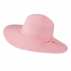 Jeanne Simmons Paper Braid Flat Brim Self Tie Hat -Adams Shop st005fw 2