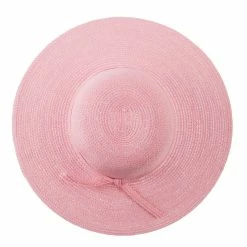 Jeanne Simmons Paper Braid Flat Brim Self Tie Hat -Adams Shop st005fw 5