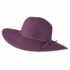 Jeanne Simmons Paper Braid Flat Brim Self Tie Hat -Adams Shop st006fw 2