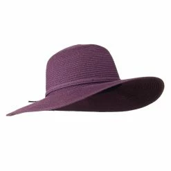 Jeanne Simmons Paper Braid Flat Brim Self Tie Hat -Adams Shop st006fw 4