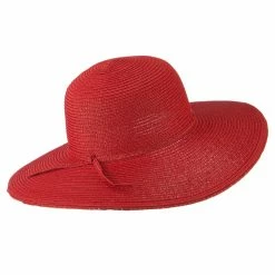 Jeanne Simmons Paper Braid Flat Brim Self Tie Hat -Adams Shop st007fw 3
