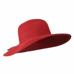 Jeanne Simmons Paper Braid Flat Brim Self Tie Hat -Adams Shop st007fw 4