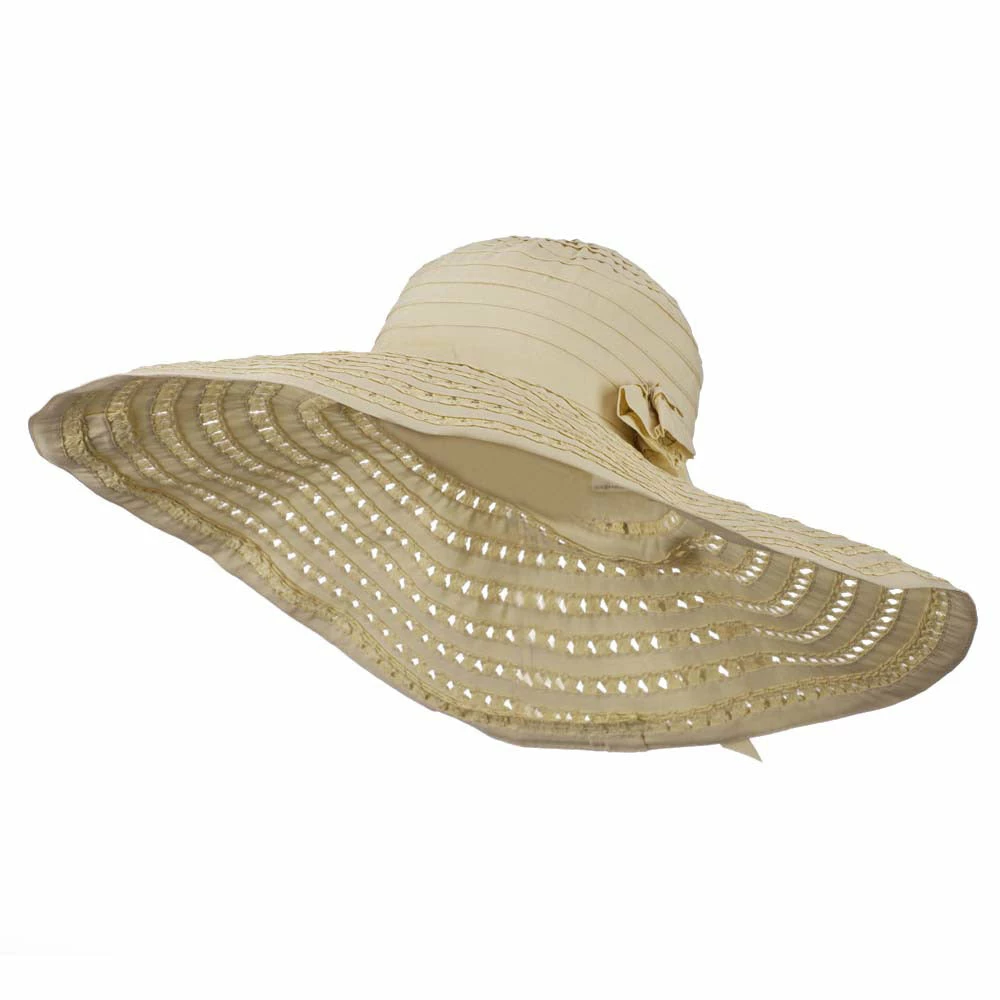 Jeanne Simmons Striped Hat With Flower And Ribbon Design 8 Jeanne Simmons Striped Hat With Flower And Ribbon Design - Image 6