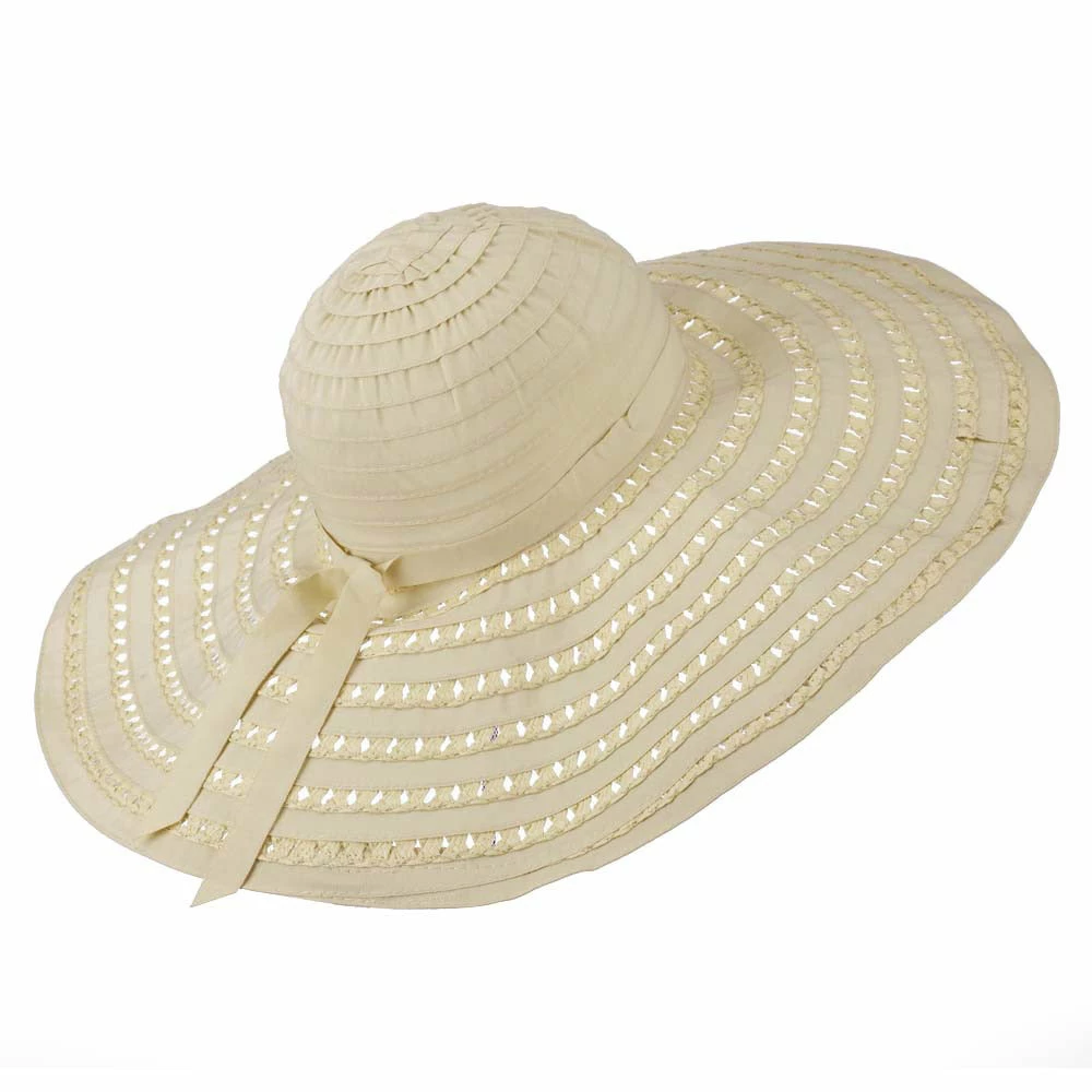 Jeanne Simmons Striped Hat With Flower And Ribbon Design 9 Jeanne Simmons Striped Hat With Flower And Ribbon Design - Image 7