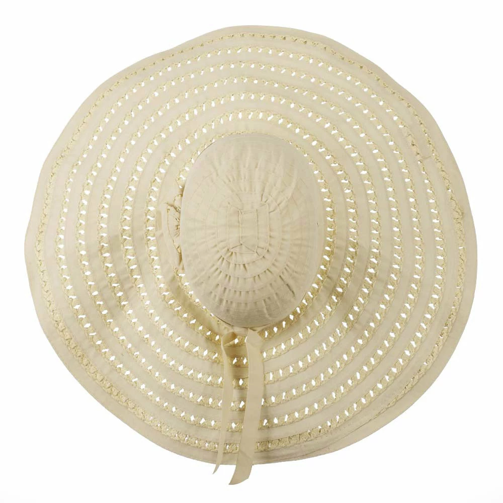 Jeanne Simmons Striped Hat With Flower And Ribbon Design 12 Jeanne Simmons Striped Hat With Flower And Ribbon Design - Image 10