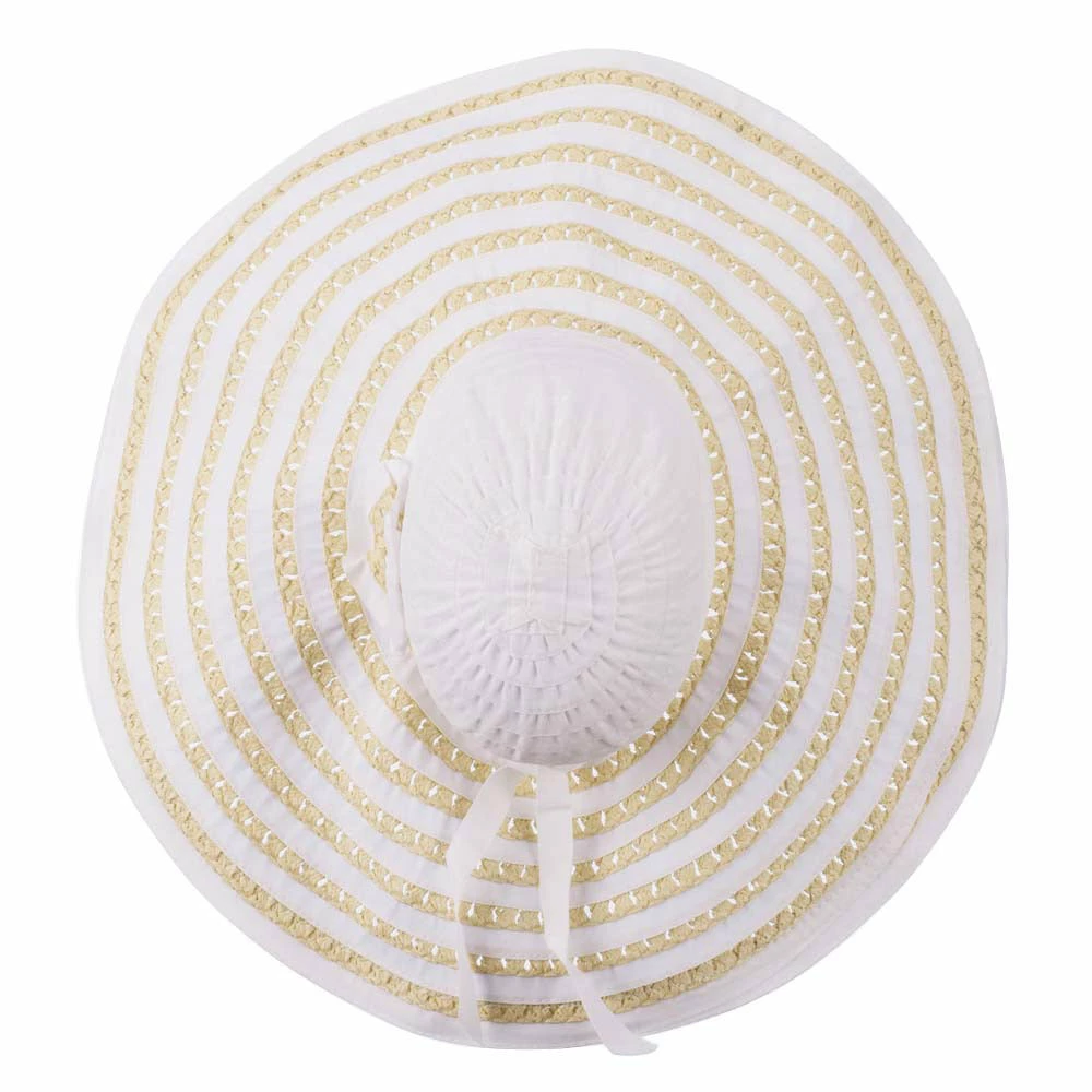 Jeanne Simmons Striped Hat With Flower And Ribbon Design 14 Jeanne Simmons Striped Hat With Flower And Ribbon Design - Image 12