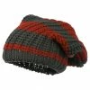 Hatiya Two Tone Knit Deep Beanie -Adams Shop tb006bd olive rust 1