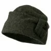 Jeanne Simmons Woman's Slant Cuff Boiled Wool Cap With Twisted Circle Detail -Adams Shop tc001cl 1