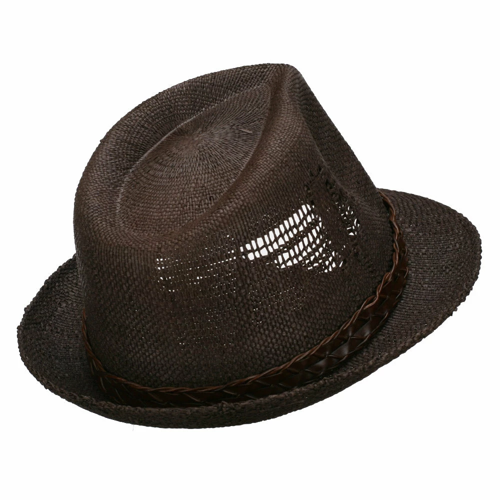 Jeanne Simmons Men's Tribal Design Woven Fedora 10 Jeanne Simmons Men's Tribal Design Woven Fedora - Image 8