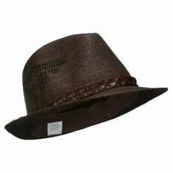 Jeanne Simmons Men's Tribal Design Woven Fedora 20 Jeanne Simmons Men's Tribal Design Woven Fedora -Adams Shop td001cf chocolate 4