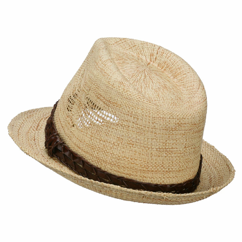 Jeanne Simmons Men's Tribal Design Woven Fedora 4 Jeanne Simmons Men's Tribal Design Woven Fedora - Image 2