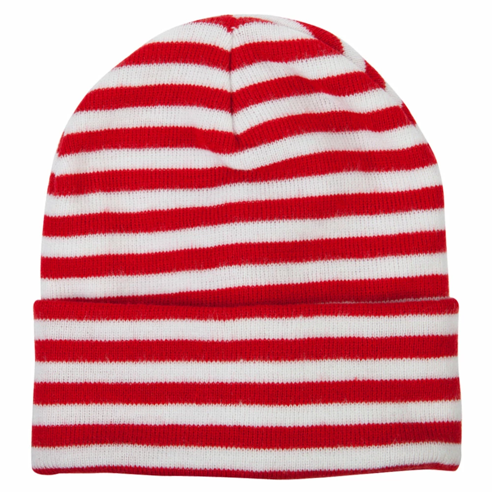 E4Hats Trendy Striped 12 Inch Long Cuff Beanie 7 E4Hats Trendy Striped 12 Inch Long Cuff Beanie - Image 5