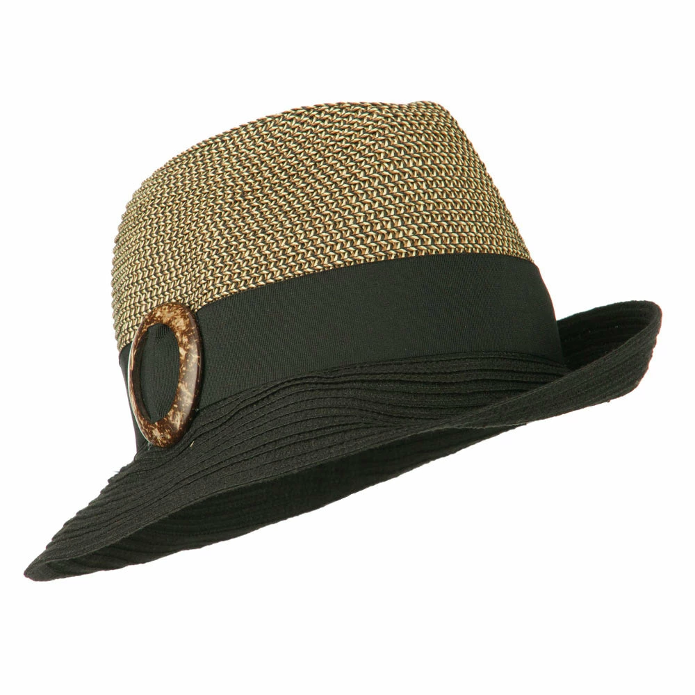 Jeanne Simmons UPF 50+ Two Toned Tweed Fedora 3 Jeanne Simmons UPF 50+ Two Toned Tweed Fedora