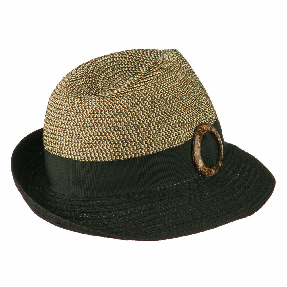 Jeanne Simmons UPF 50+ Two Toned Tweed Fedora 4 Jeanne Simmons UPF 50+ Two Toned Tweed Fedora - Image 2