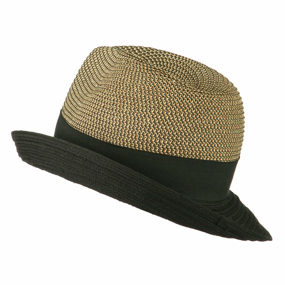 Jeanne Simmons UPF 50+ Two Toned Tweed Fedora 5 Jeanne Simmons UPF 50+ Two Toned Tweed Fedora - Image 3