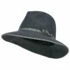 Jeanne Simmons Women's Tribal Trim Wool Fedora 2 Jeanne Simmons Women's Tribal Trim Wool Fedora -Adams Shop tm001cf grey 1