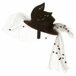 Something Special Mini Top Hat Style Fascinator -Adams Shop tm001df brown 5