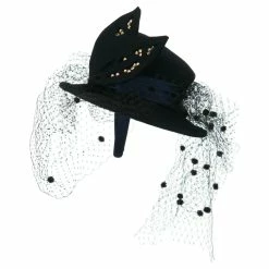 Something Special Mini Top Hat Style Fascinator -Adams Shop tm003df navy 5