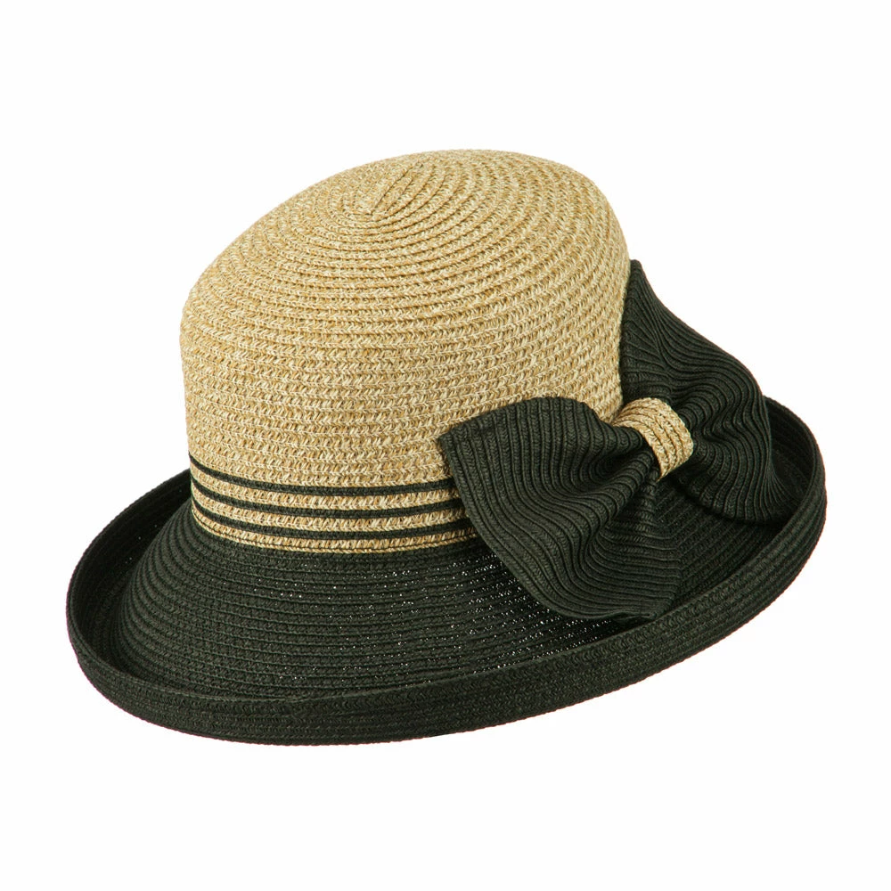 Something Special Two Tone Rolled Up Brim Sun Hat 4 Something Special Two Tone Rolled Up Brim Sun Hat - Image 2