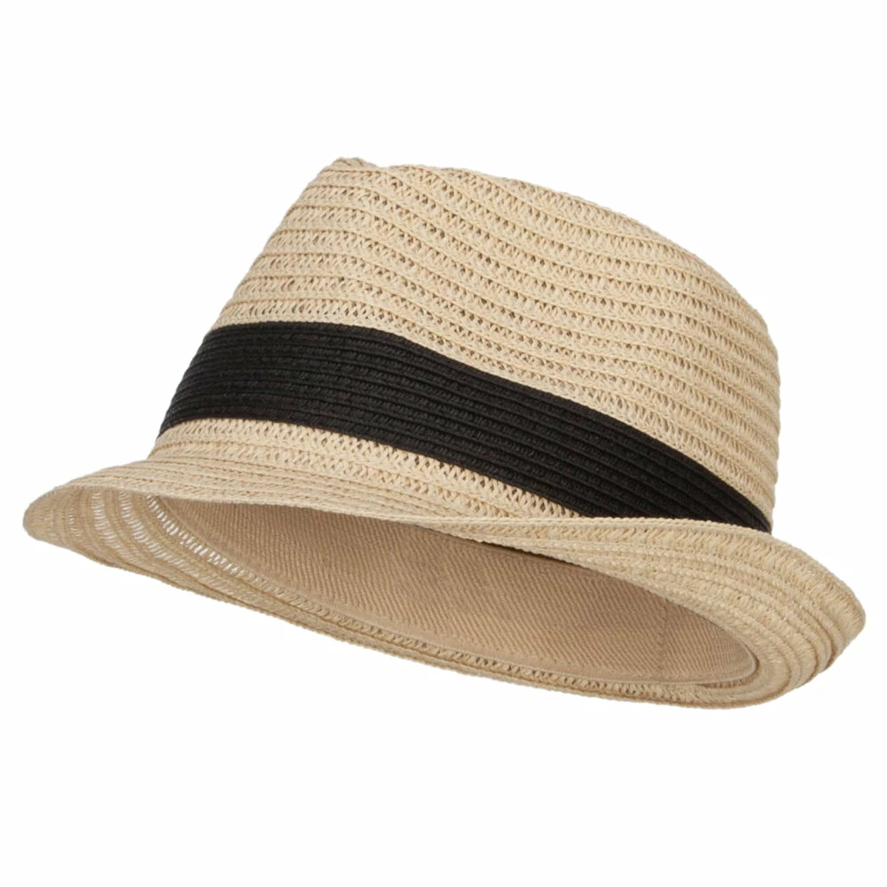 MG Women's Toyo Braid Fedora Hat 3 MG Women's Toyo Braid Fedora Hat