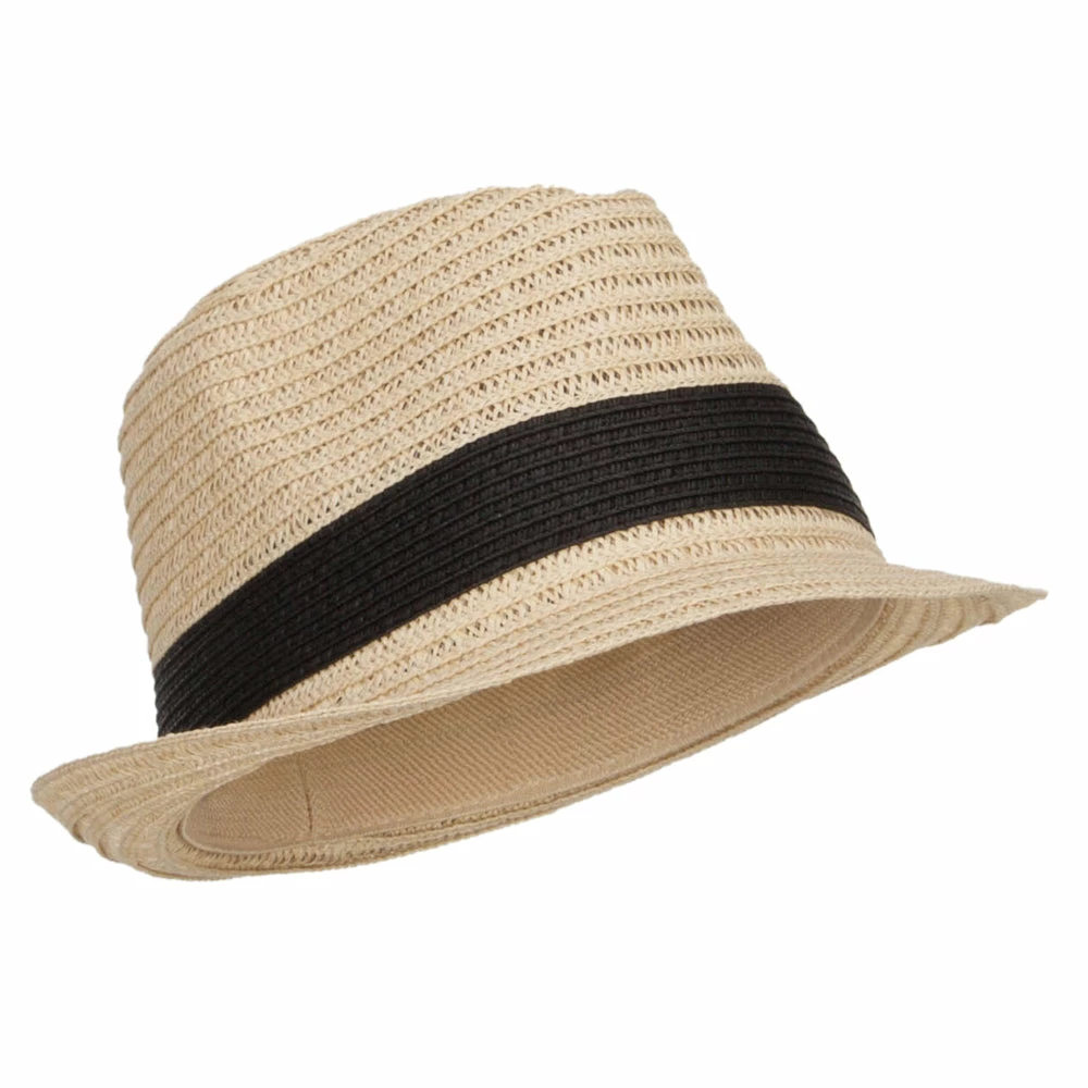 MG Women's Toyo Braid Fedora Hat 6 MG Women's Toyo Braid Fedora Hat - Image 4