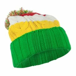 City Hunter Three Tone Knit Pom Beanie 90 City Hunter Three Tone Knit Pom Beanie -Adams Shop tr003bf kelly 4 2