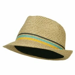 Hatiya Herringbone Paper Straw Braid Fedora