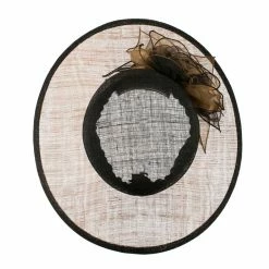 Something Special Two Tone Sheer Flower Accent Sinamay Hat 26 Something Special Two Tone Sheer Flower Accent Sinamay Hat -Adams Shop ts001fs 5