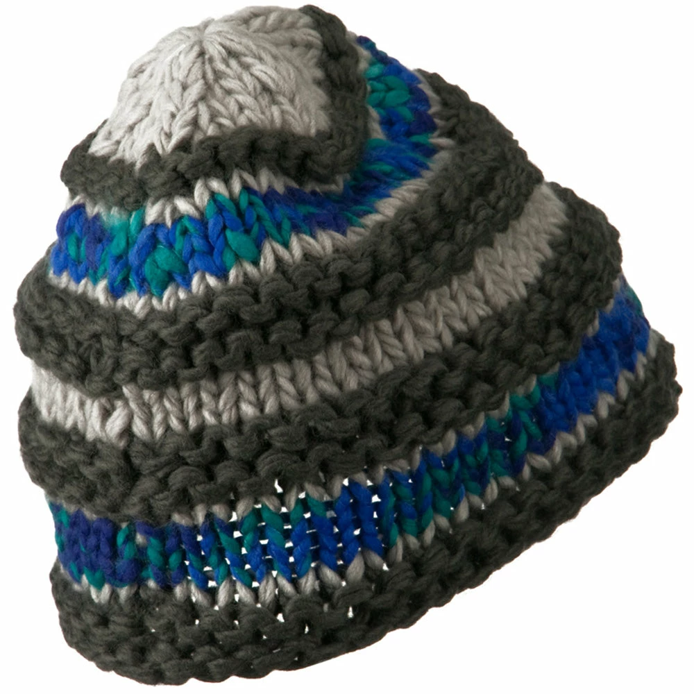 Jeanne Simmons Unisex Acrylic Thick Striped Beanie 4 Jeanne Simmons Unisex Acrylic Thick Striped Beanie - Image 2