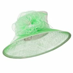 Something Special Two Tone Sheer Flower Accent Sinamay Hat 37 Something Special Two Tone Sheer Flower Accent Sinamay Hat -Adams Shop ts002fs 1 1