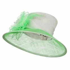 Something Special Two Tone Sheer Flower Accent Sinamay Hat 39 Something Special Two Tone Sheer Flower Accent Sinamay Hat -Adams Shop ts002fs 2