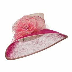 Something Special Two Tone Sheer Flower Accent Sinamay Hat 27 Something Special Two Tone Sheer Flower Accent Sinamay Hat -Adams Shop ts003fs 1