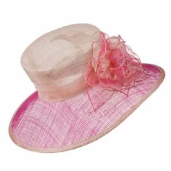 Something Special Two Tone Sheer Flower Accent Sinamay Hat 31 Something Special Two Tone Sheer Flower Accent Sinamay Hat -Adams Shop ts003fs 4