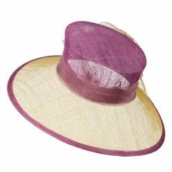 Something Special Two Tone Sheer Flower Accent Sinamay Hat 36 Something Special Two Tone Sheer Flower Accent Sinamay Hat -Adams Shop ts004fs 3