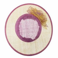 Something Special Two Tone Sheer Flower Accent Sinamay Hat 34 Something Special Two Tone Sheer Flower Accent Sinamay Hat -Adams Shop ts004fs 5