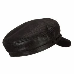 Something Special Two Tone Metallic And Velvet Greek Fisherman Cap 19 Something Special Two Tone Metallic And Velvet Greek Fisherman Cap -Adams Shop tt001ic black 3