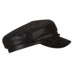 Something Special Two Tone Metallic And Velvet Greek Fisherman Cap 20 Something Special Two Tone Metallic And Velvet Greek Fisherman Cap -Adams Shop tt001ic black 4