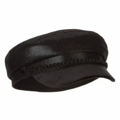 Something Special Two Tone Metallic And Velvet Greek Fisherman Cap 21 Something Special Two Tone Metallic And Velvet Greek Fisherman Cap -Adams Shop tt001ic black 5