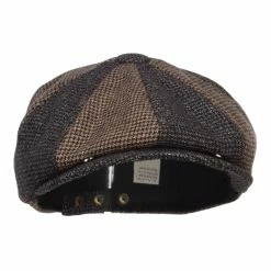Jeanne Simmons Men's Two Tone Wool 8 Panel Newsboy Hat -Adams Shop tt002aq grey brown 5