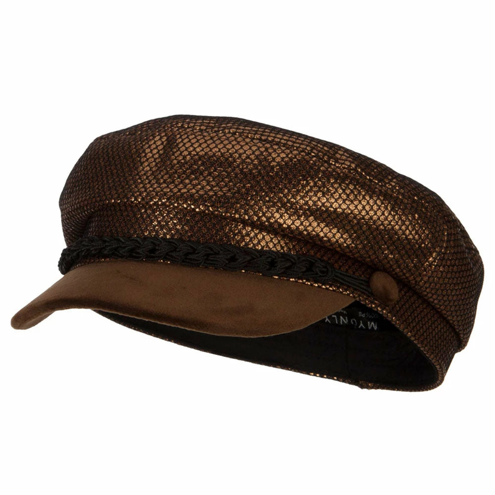 Something Special Two Tone Metallic And Velvet Greek Fisherman Cap 8 Something Special Two Tone Metallic And Velvet Greek Fisherman Cap - Image 6