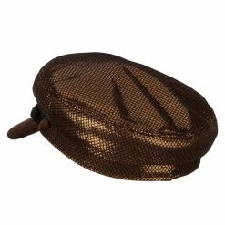 Something Special Two Tone Metallic And Velvet Greek Fisherman Cap 23 Something Special Two Tone Metallic And Velvet Greek Fisherman Cap -Adams Shop tt002ic bronze 2
