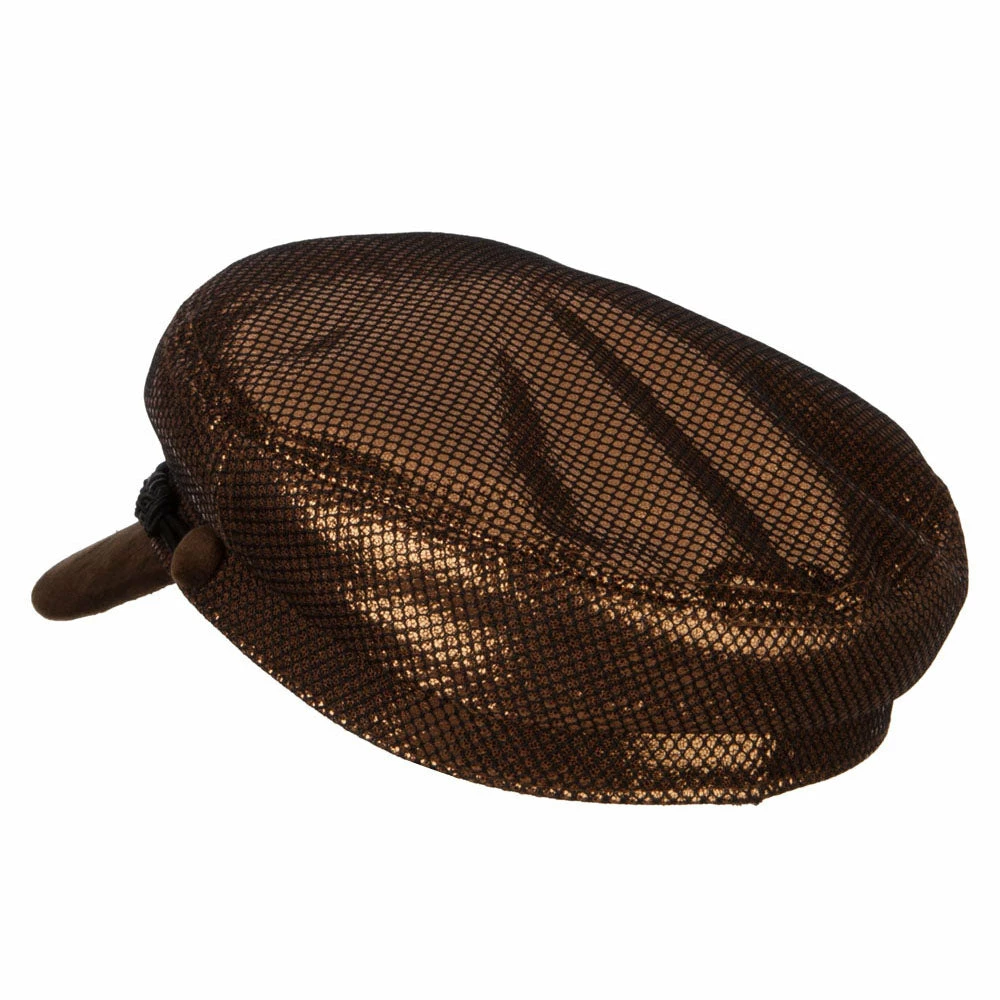Something Special Two Tone Metallic And Velvet Greek Fisherman Cap 9 Something Special Two Tone Metallic And Velvet Greek Fisherman Cap - Image 7