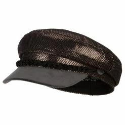 Something Special Two Tone Metallic And Velvet Greek Fisherman Cap 27 Something Special Two Tone Metallic And Velvet Greek Fisherman Cap -Adams Shop tt003ic silver 1